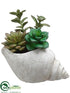 Silk Plants Direct Succulent - Green - Pack of 6