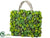 Succulent Hand Bag - Green - Pack of 1