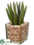 Silk Plants Direct Cactus - Green - Pack of 8