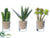 Silk Plants Direct Cactus - Green - Pack of 12