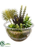 Silk Plants Direct Succulent Garden - Green - Pack of 2