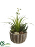 Silk Plants Direct Succulent Garden Arrangement - Green - Pack of 6