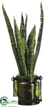 Silk Plants Direct Sansevieria - Green - Pack of 1