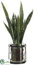 Silk Plants Direct Sansevieria - Green Two Tone - Pack of 1