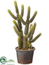 Silk Plants Direct Cactus - Green - Pack of 6