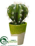 Silk Plants Direct Cactus - Green - Pack of 2