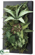 Silk Plants Direct Agave, Fern, Succulent - Green - Pack of 2