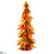 Maple Leaf Cone Topiary - Fall - Pack of 4