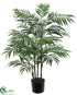 Silk Plants Direct Bamboo Palm Tree - Green - Pack of 4