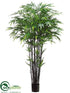 Silk Plants Direct Black Bamboo Tree - Green - Pack of 2