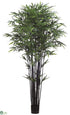 Silk Plants Direct Black Bamboo Tree - Green - Pack of 2