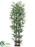 Silk Plants Direct Black Bamboo Tree - Green Black - Pack of 2