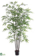 Silk Plants Direct Black Bamboo Tree - Green - Pack of 2