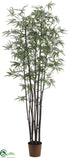 Silk Plants Direct Black Bamboo Tree - Green Two Tone - Pack of 2