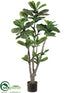 Silk Plants Direct Fiddle Leaf Fig Tree - Green - Pack of 2