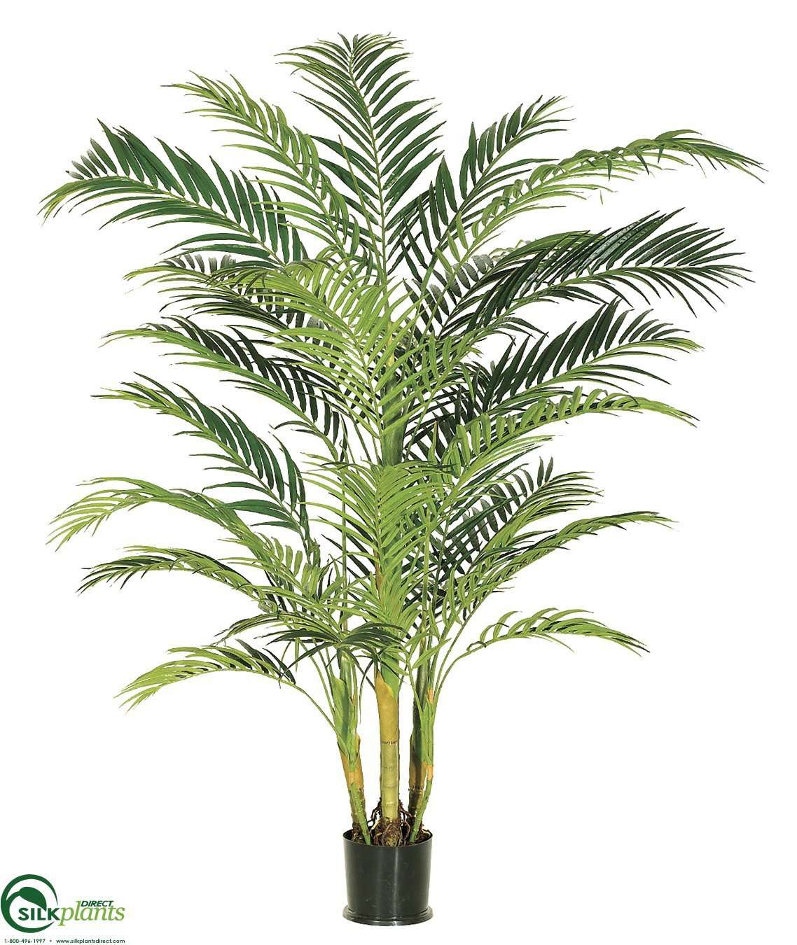 areca palm fake Silk Plants Direct Areca Palm Tree - Green