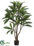 Silk Plants Direct Plumeria Leaf Tree - Green Two Tone - Pack of 2