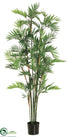 Silk Plants Direct Parlour Palm Tree - Green - Pack of 2