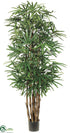 Silk Plants Direct Rhapis Palm Tree - Green Two Tone - Pack of 2