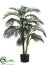 Silk Plants Direct Golden Cane Palm Tree - Green - Pack of 2
