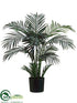 Silk Plants Direct Areca Palm Tree - Green - Pack of 4