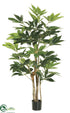 Silk Plants Direct Schefflera Tree - Green - Pack of 2