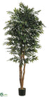 Silk Plants Direct Smilax Tree - Green Two Tone - Pack of 2