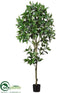 Silk Plants Direct Shikiba Topiary Tree - Green - Pack of 2