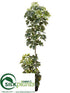 Silk Plants Direct Schefflera Wall Plant - Green - Pack of 4