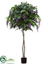 Silk Plants Direct Wisteria Tree - Green Lavender - Pack of 2
