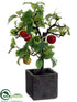 Silk Plants Direct Apple Tree - Red - Pack of 3