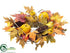 Silk Plants Direct Apple, Pear, Maple Centerpiece - Orange Brown - Pack of 2