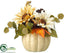 Silk Plants Direct Sunflower, Pine Cone - Cream Honey - Pack of 6