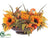 Sunflower, Pumpkin - Yellow Orange - Pack of 2