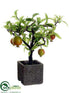 Silk Plants Direct Pomegranate Tree - Red Green - Pack of 2