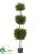 Triple Ball Cypress Topiary - Green - Pack of 1