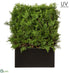 Silk Plants Direct UV Protected Ming Juniper, Twig Hedge - Green - Pack of 1