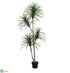 Silk Plants Direct Yucca Tree - Green Burgundy - Pack of 1