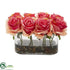 Silk Plants Direct Blooming Roses - Dark Pink - Pack of 1