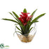 Silk Plants Direct Tropical Bromeliad - Red - Pack of 1