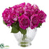 Silk Plants Direct Rose Artificial Floral Arrangement - Purple - Pack of 1