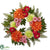 Silk Plants Direct Dahlia Wreath - Pack of 1
