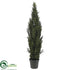 Silk Plants Direct Mini Cedar Pine Tree - Green - Pack of 1