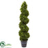 Silk Plants Direct Boxwood Spiral Topiary - Pack of 1