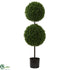 Silk Plants Direct Boxwood Double Ball Artificial Topiary - Pack of 1