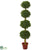 Silk Plants Direct Four Tier Boxwood Artificial Topiary - Pack of 1