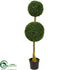 Silk Plants Direct Double Topiary Boxwood Artificial - Pack of 1
