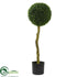 Silk Plants Direct Boxwood Artificial Topiary - Pack of 1