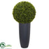 Silk Plants Direct Boxwood Artificial Topiary Plant - Pack of 1