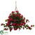 Silk Plants Direct Bougainvillea Hanging Basket - Red - Pack of 1